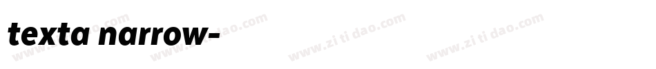 texta narrow字体转换